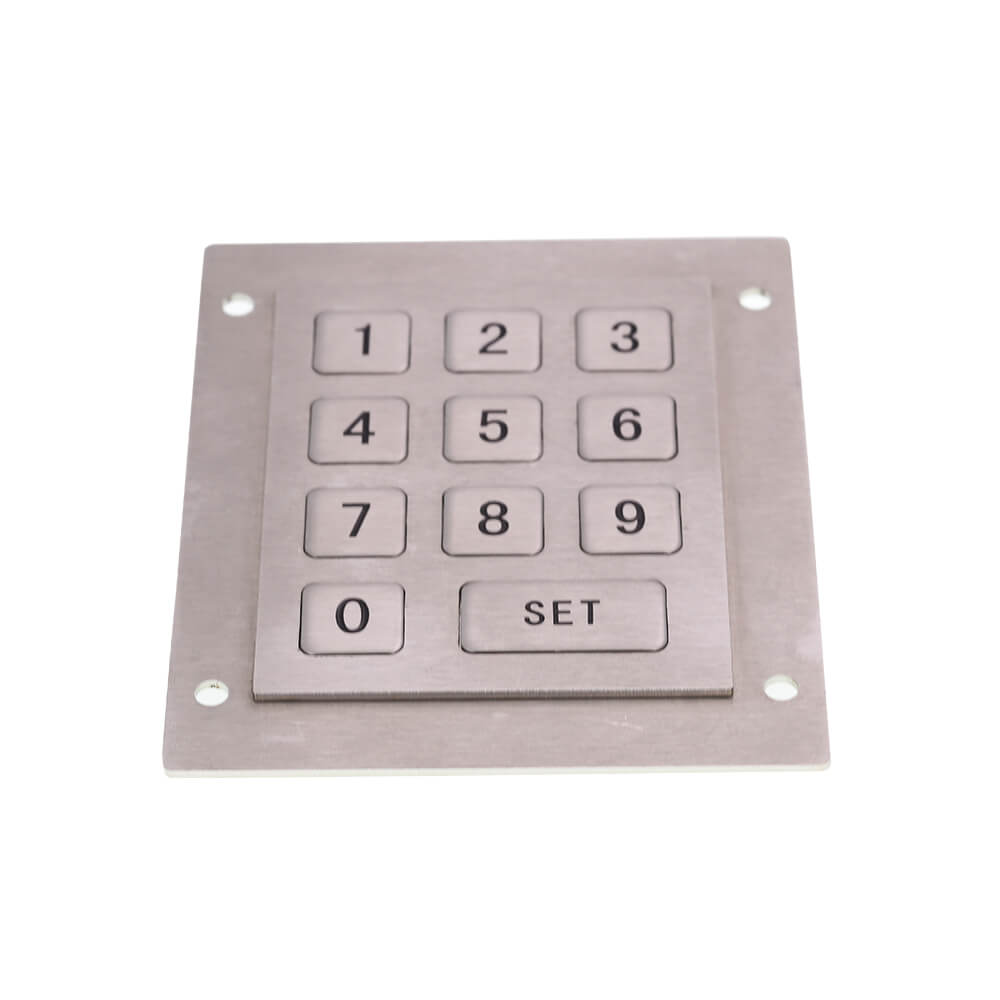 3x4 Waterpoof Panel Mount Industrial Metal Matrix metal numeric keypad For Access Control System CNC Kiosk Vending Machine