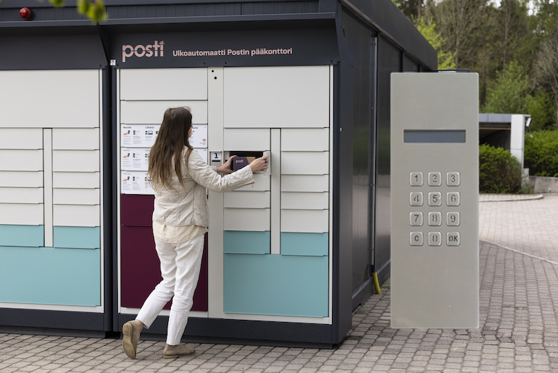 Davo's Customized Keypad Was Successfully Used In The Outdoor Parcel Locker Of Finland Posti